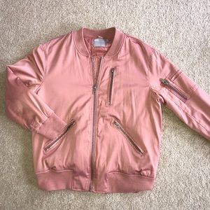 ASOS dusty pink bomber jacket